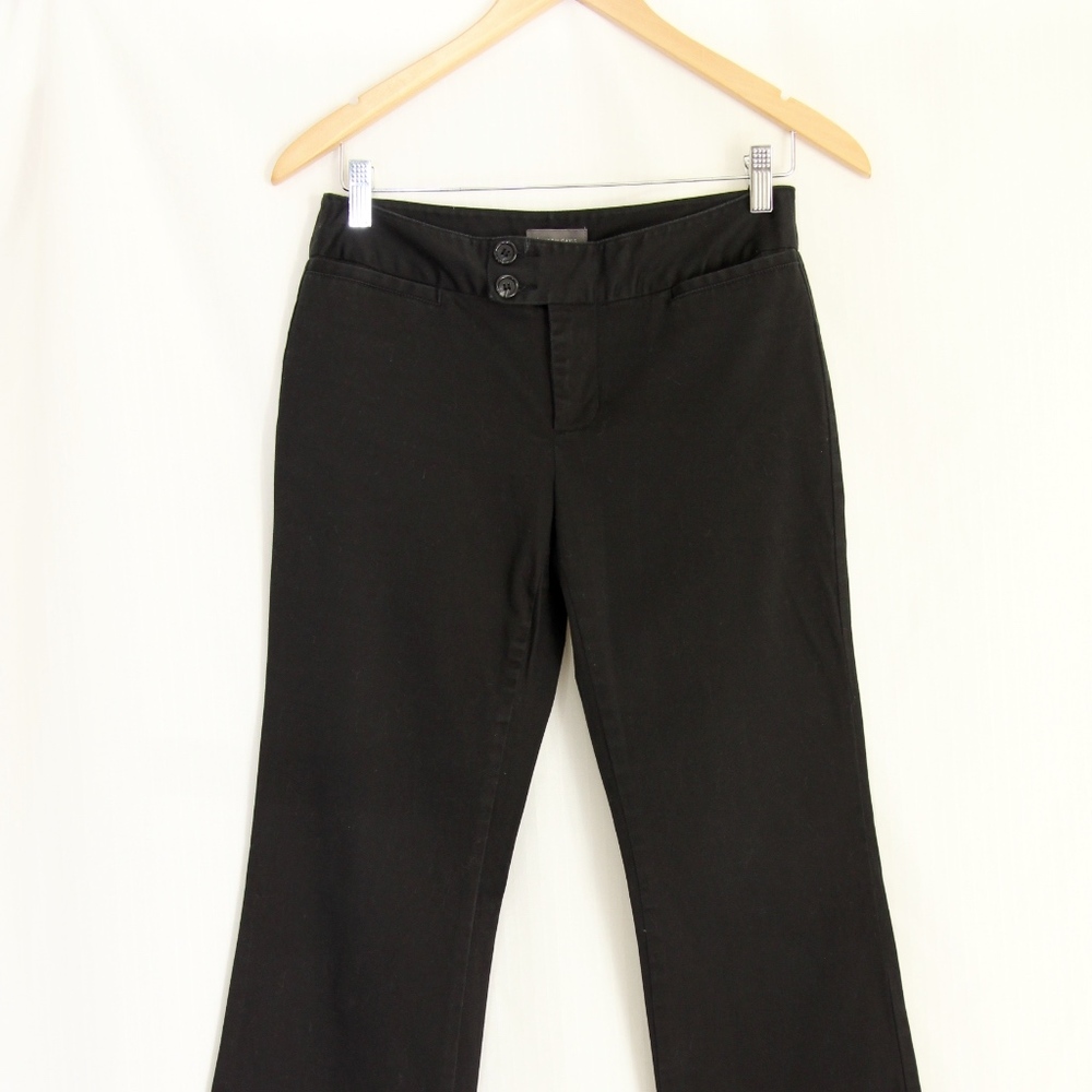 Black Cotton/Spandex Pants