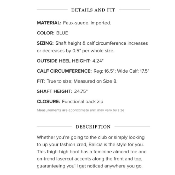 NIB Shoe Dazzle Navy Laser-cut Over The Knee Boots - Picture 6 of 8