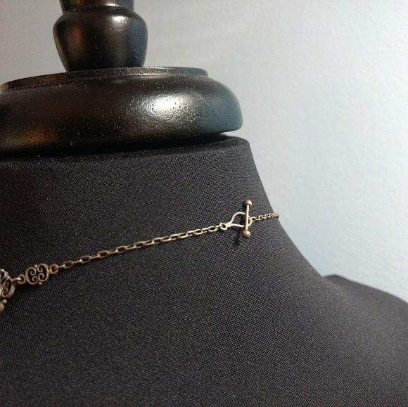 ✴️Vtg. Art Deco Filigree Czech Glass Necklace - Picture 3 of 7