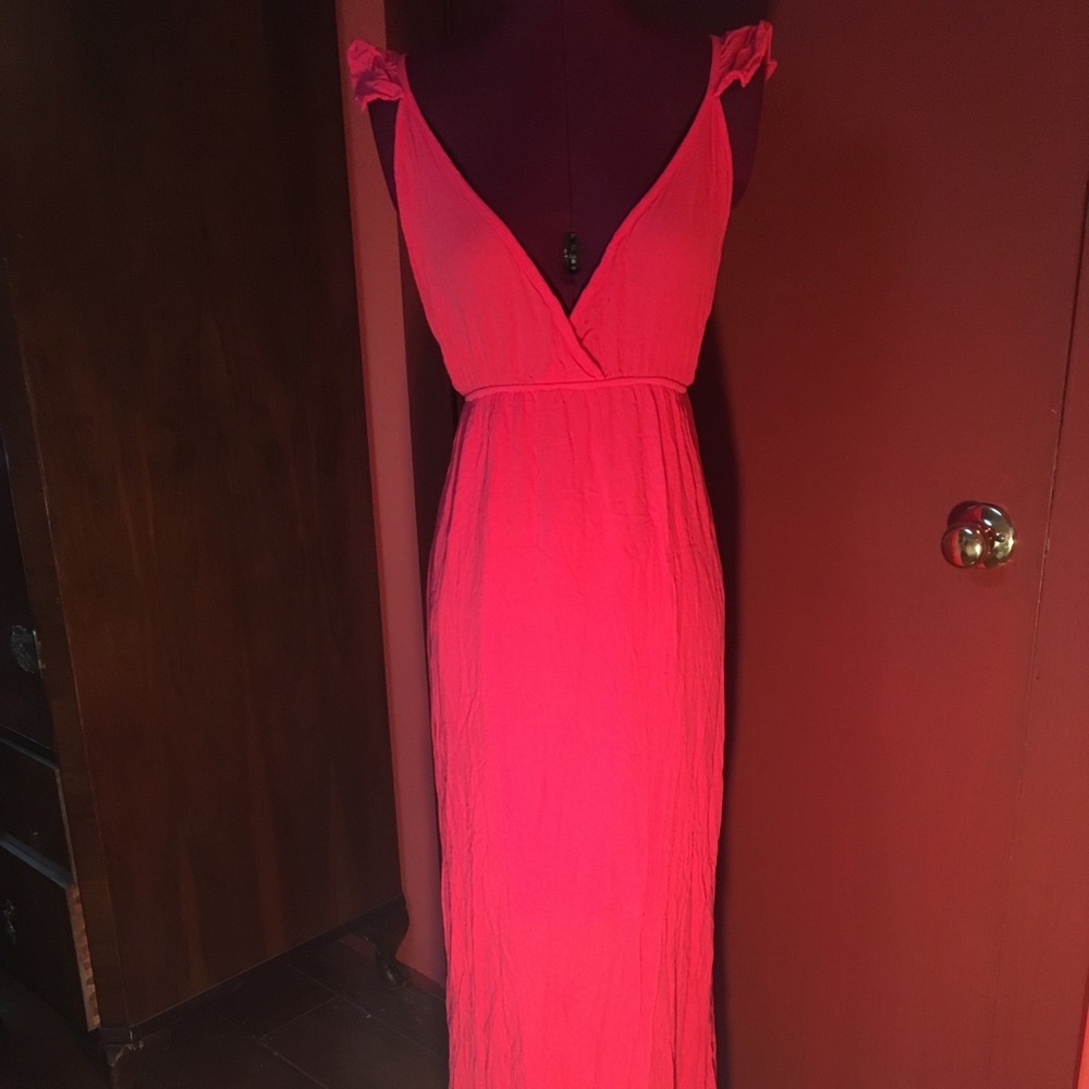 *SOLD* Ruffle-Strap Maxi Dress - Picture 2 of 4