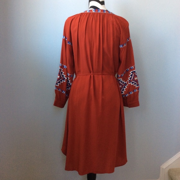 LOFT Bohemia Shirtdress in Red - Picture 4 of 4