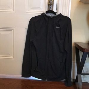 Nike dri-fit size large zip up hoodie