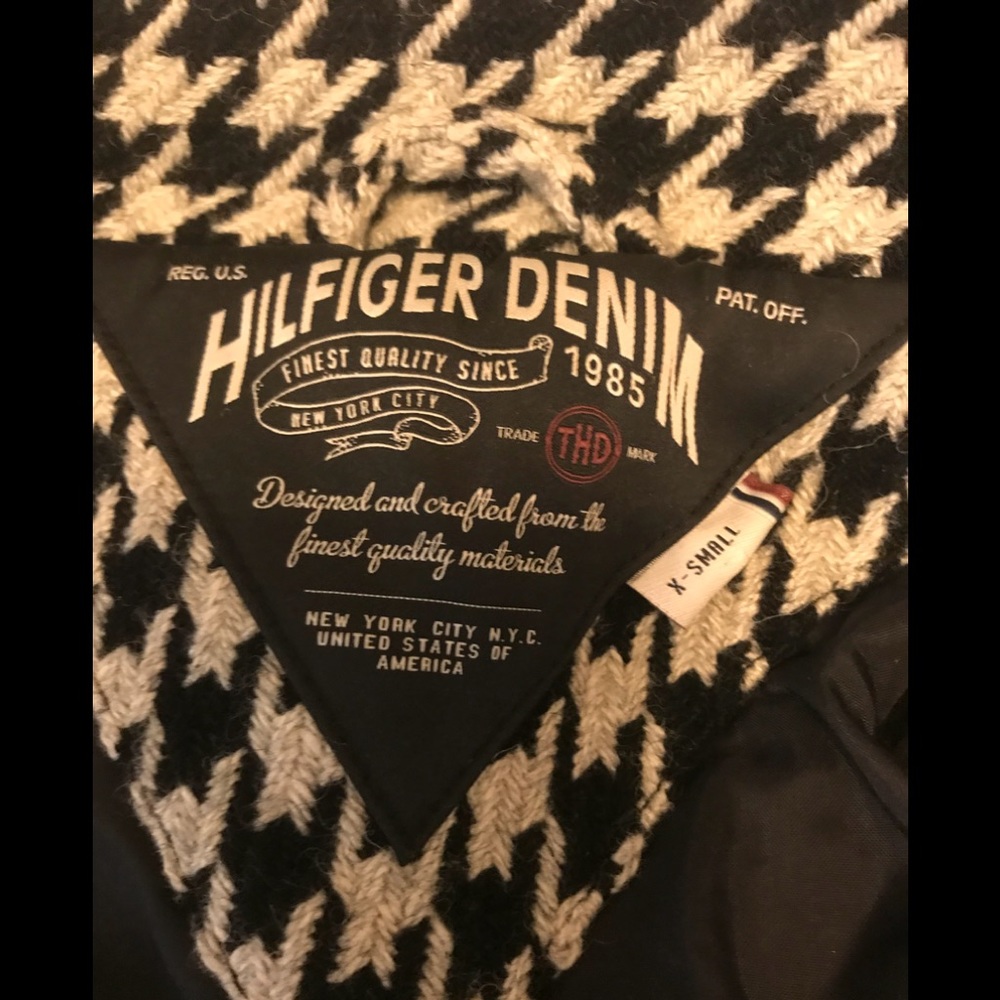 Tommy Hilfiger black and white Coat - Picture 7 of 9