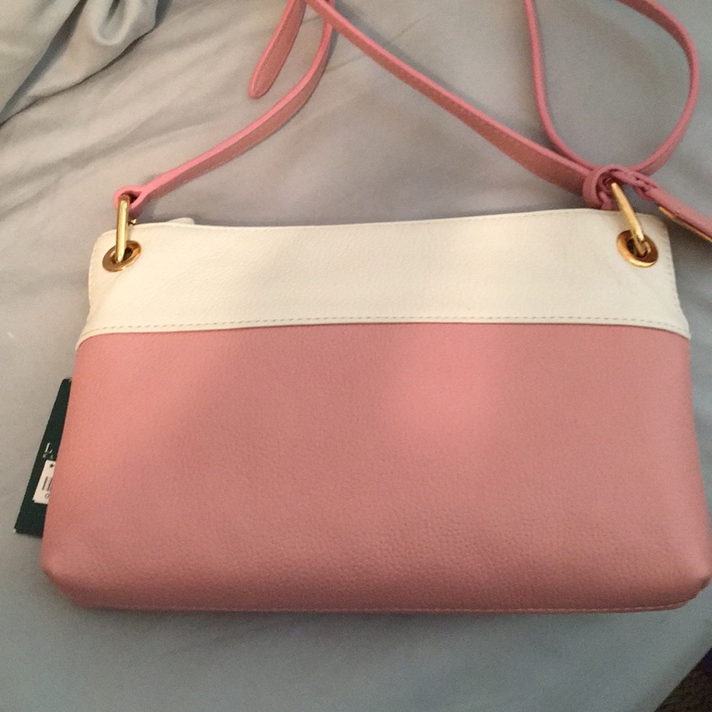 Pink and white crossbody by Ralph Lauren
