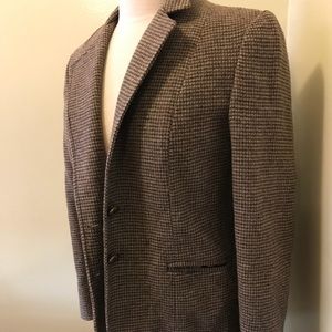 Vtg brown tweed blazer