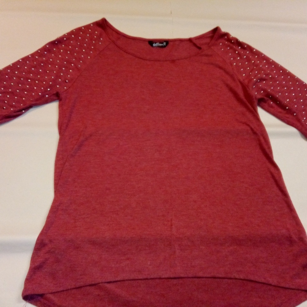 Womens top with metal studs