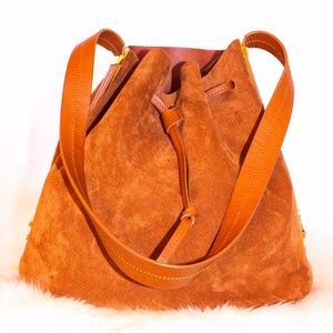 Sophie Hulme Brown Gibson Suede Bucket Bag