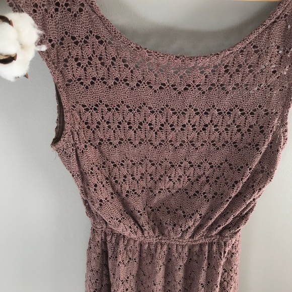 Urban Outfitters Mauve Crochet Dress Size M - Picture 3 of 7