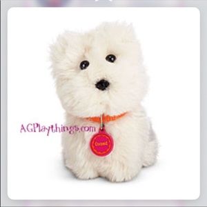 American Girl Coconut Dog + Bed