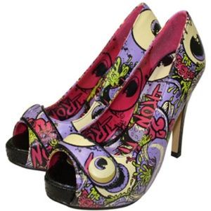 NEW Iron Fist OH NO PURPLE Platform Pumps SZ 10
