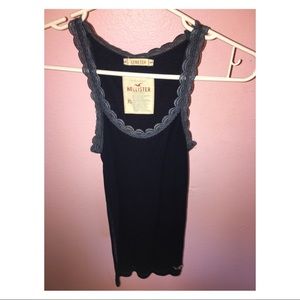 Hollister navy tank top