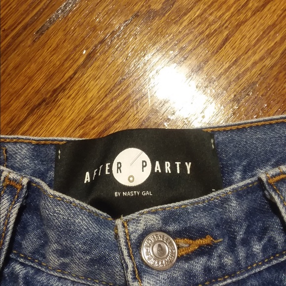 Nasty Gal After Party Destroyed Levis Floral 32 - Picture 7 of 8