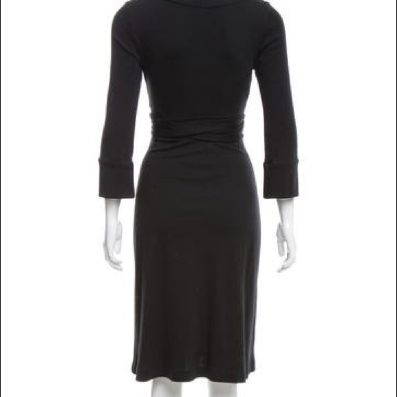 DVF Wool Midi Wrap Dress - Picture 3 of 3