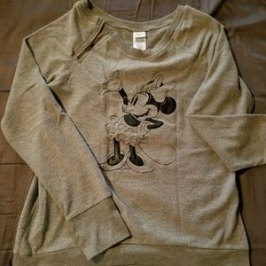 Minie mouse gray sweater