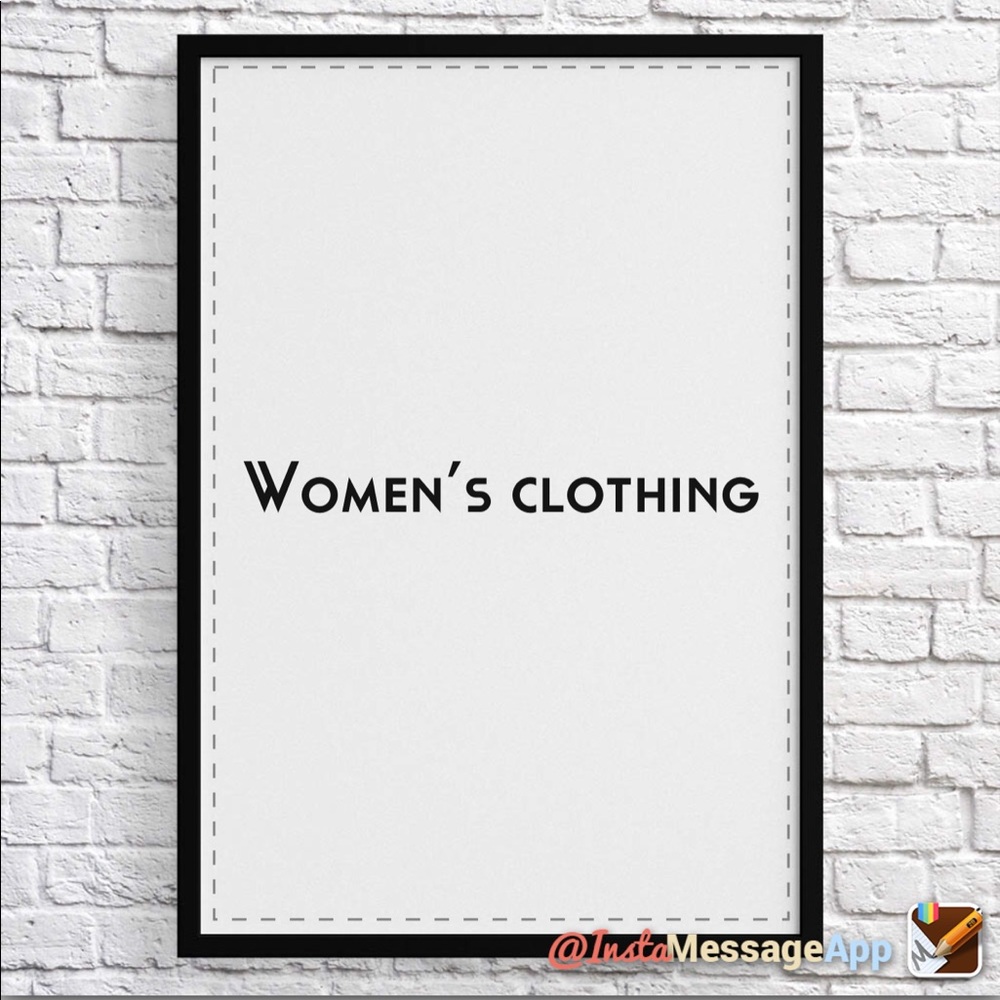 A variety of women’s clothing