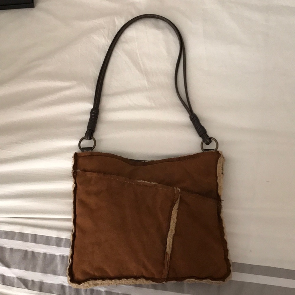 Barney’s New York Fur and Suede bag