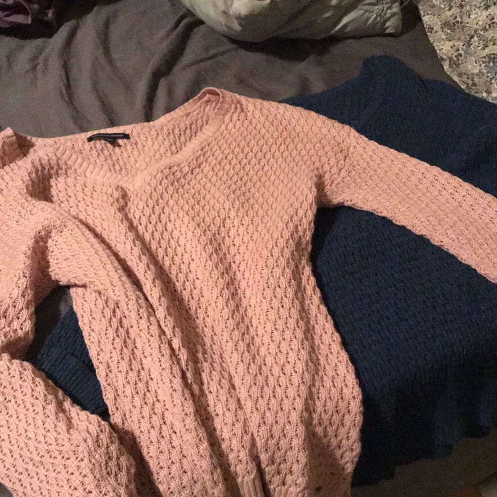 Two American eagle sweaters