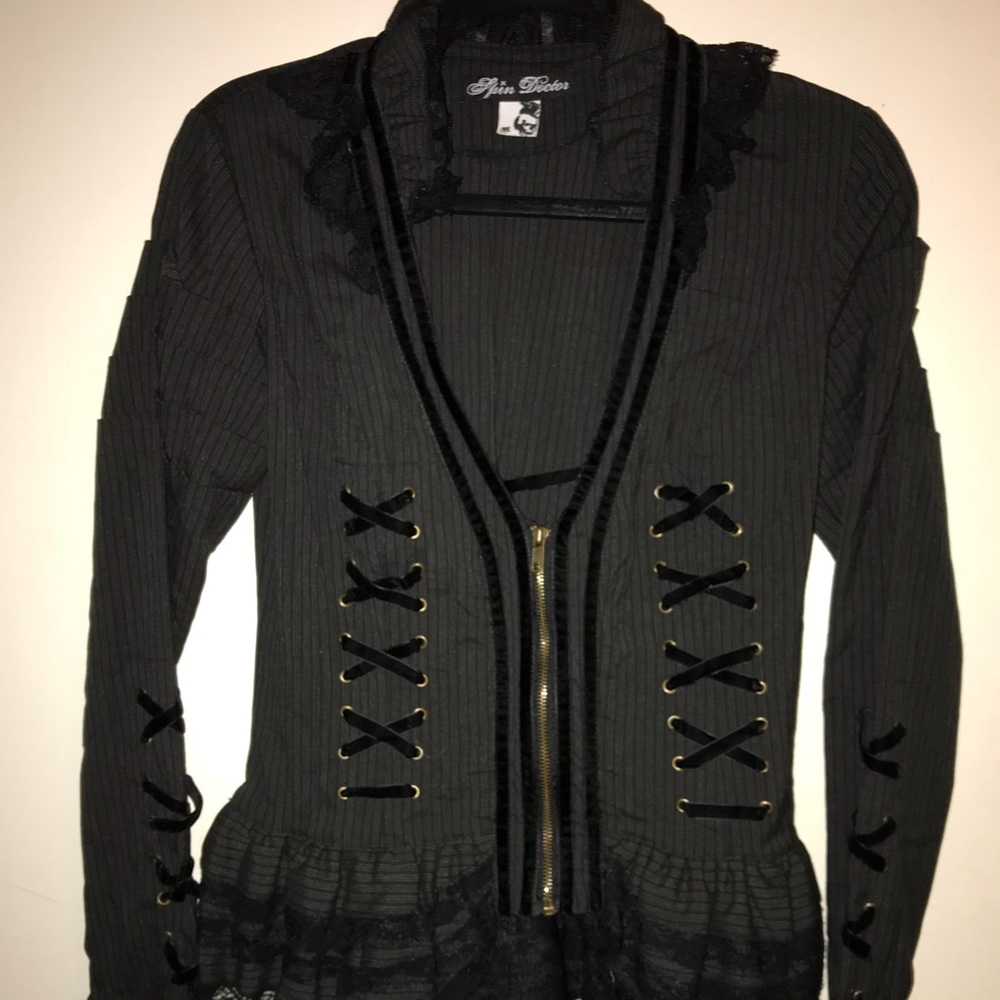 Hot Topic Black Steam Punk Jacket size Medium