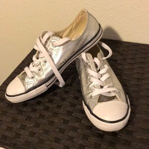 Women’s converse metallic sneakers