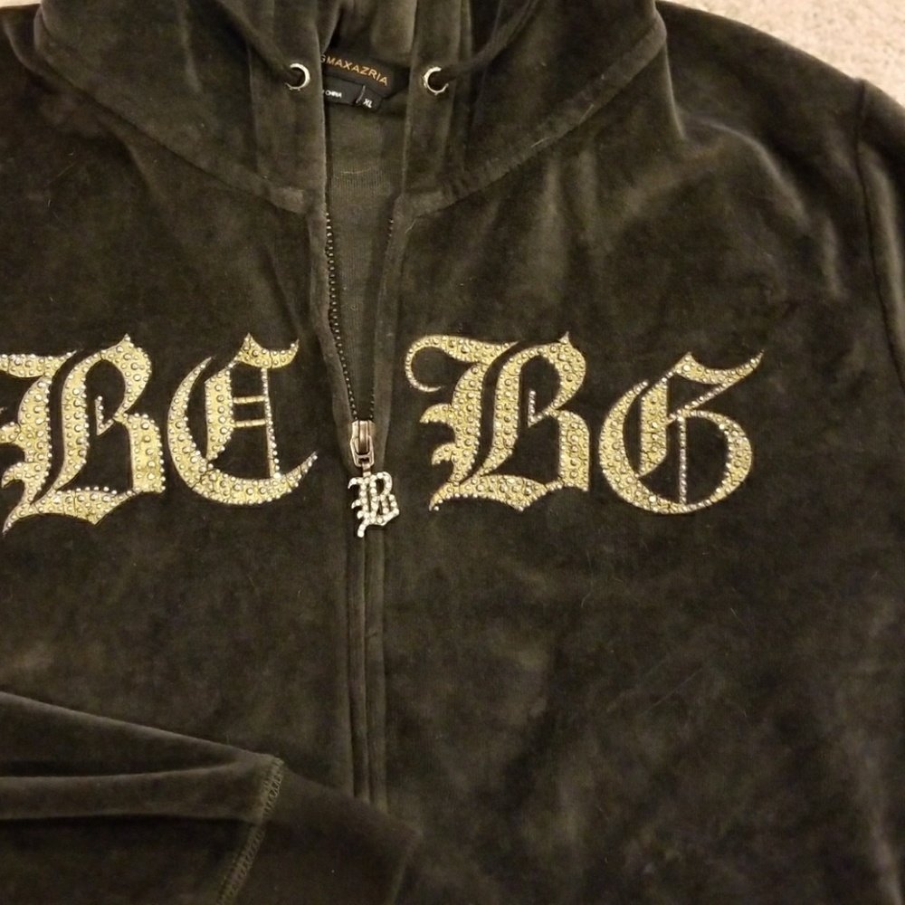 Hoodie BCBG Maxazria charcoal bling