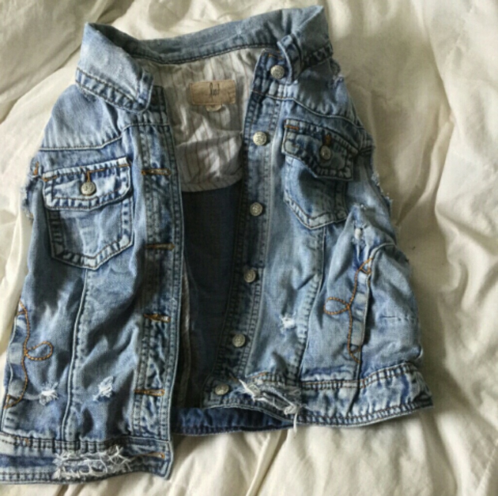 Jean jacket vest