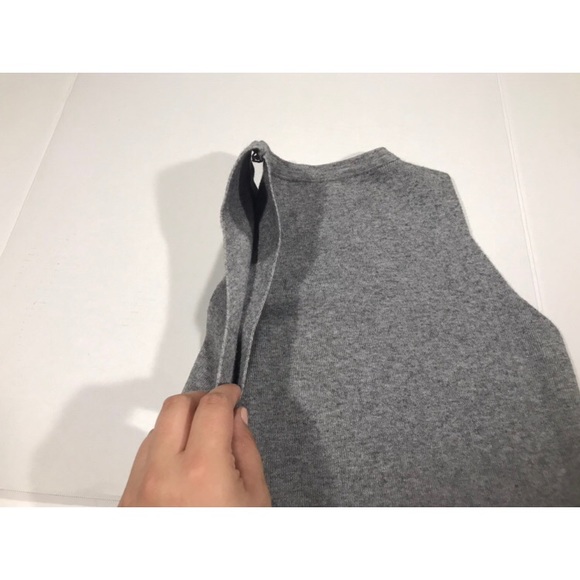 {Alice’s} Boutique Gray Sleeveless Ruffle Dress - Picture 8 of 8