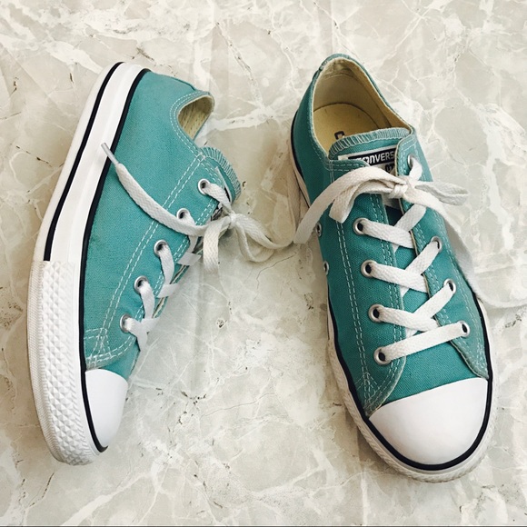 teal converse kids