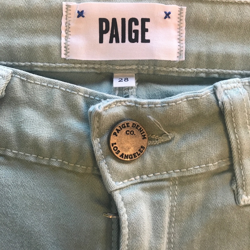 Paige Verdugo Ultra Skinny - Mint size 28