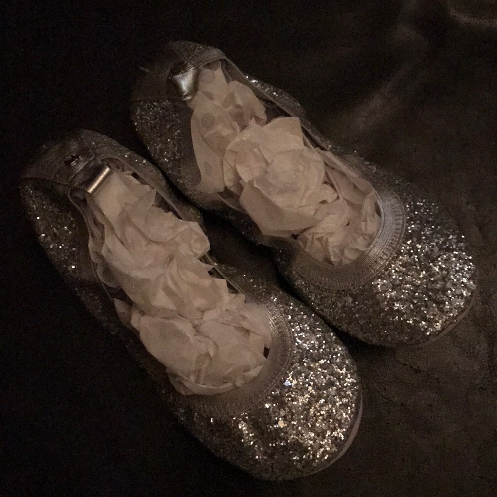 Yosi Samra Serena silver glitter
