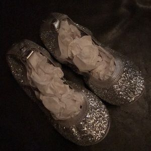 Yosi Samra Serena silver glitter