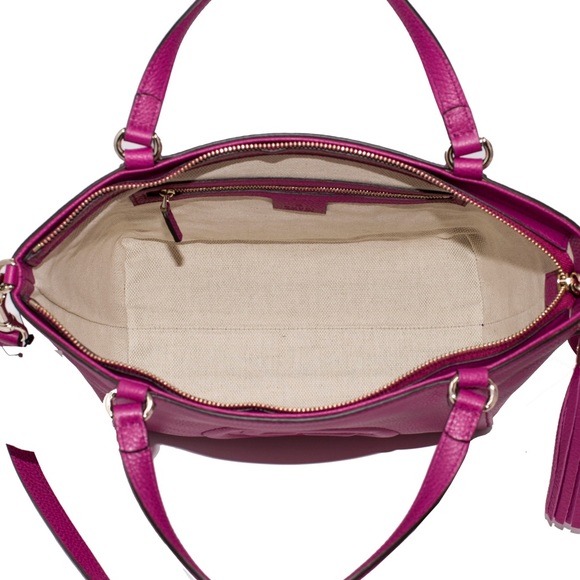 NEW SOHO LEATHER CROSS-BODY/ TOTE BAG - Picture 7 of 8