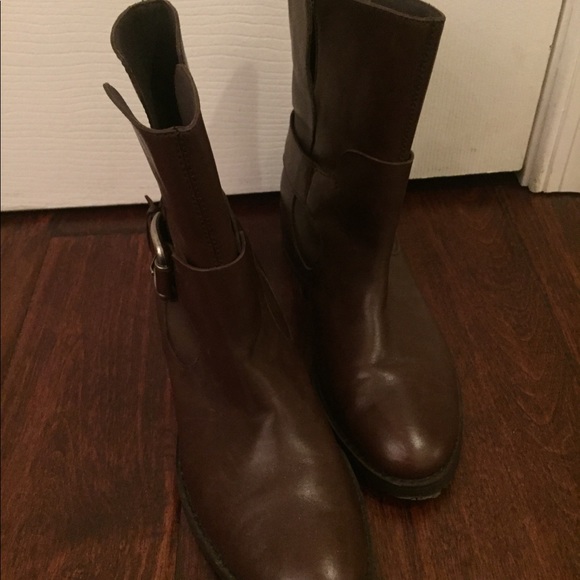 Donald Pliner Classic Brown Booties - Picture 2 of 4