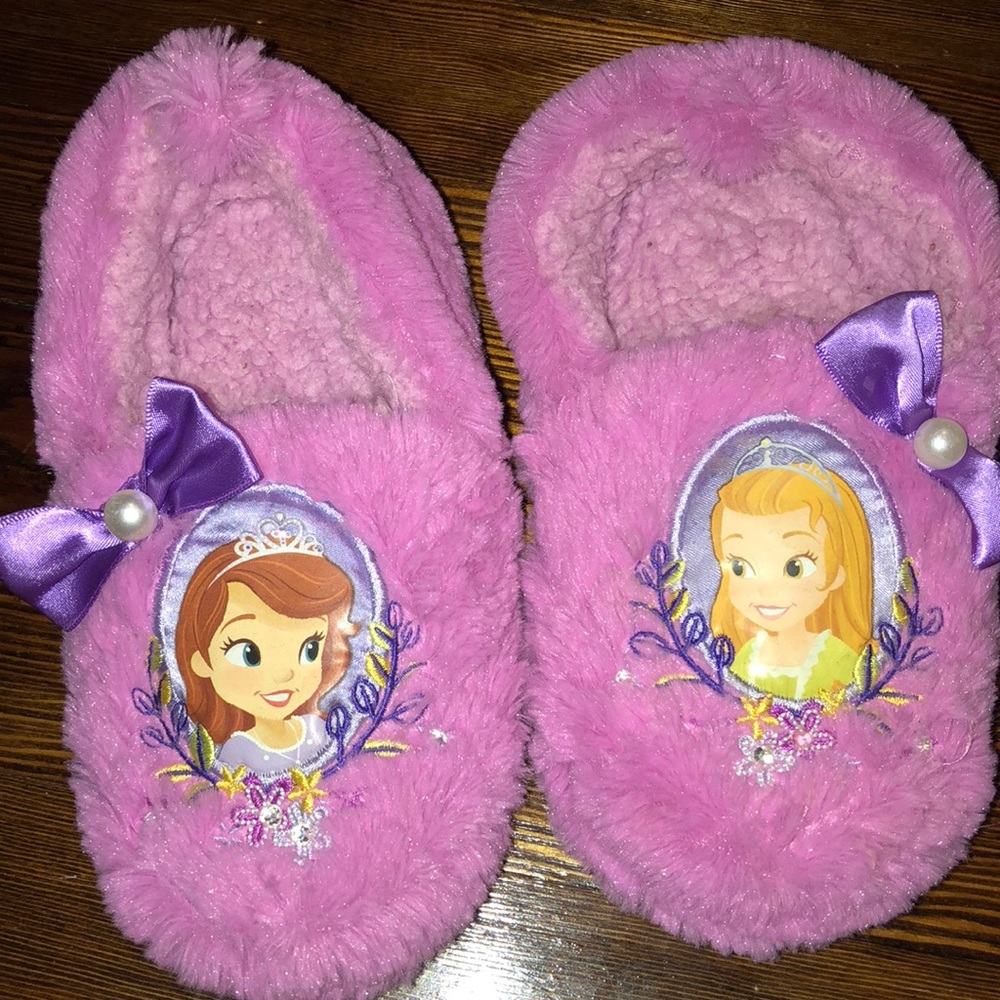 Girls Disney store Sofia the first slippers 11/12