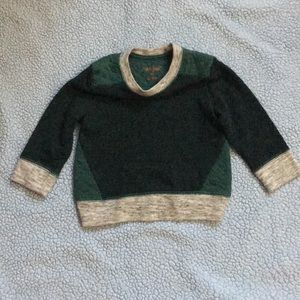 Cat and Jack Green Beige Baby Sweater 12 Months