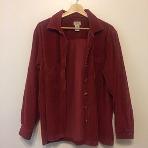 LL Bean corduroy button up