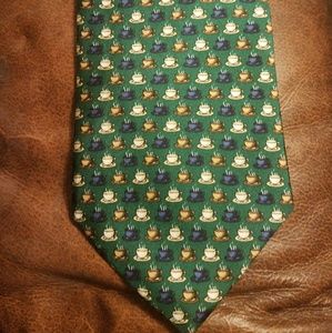 Lord & Taylor Silk Tie, Coffee Cups