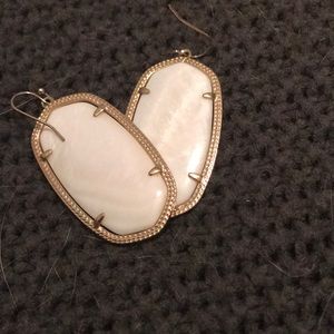 White Kendra Scott Danielle Earrings