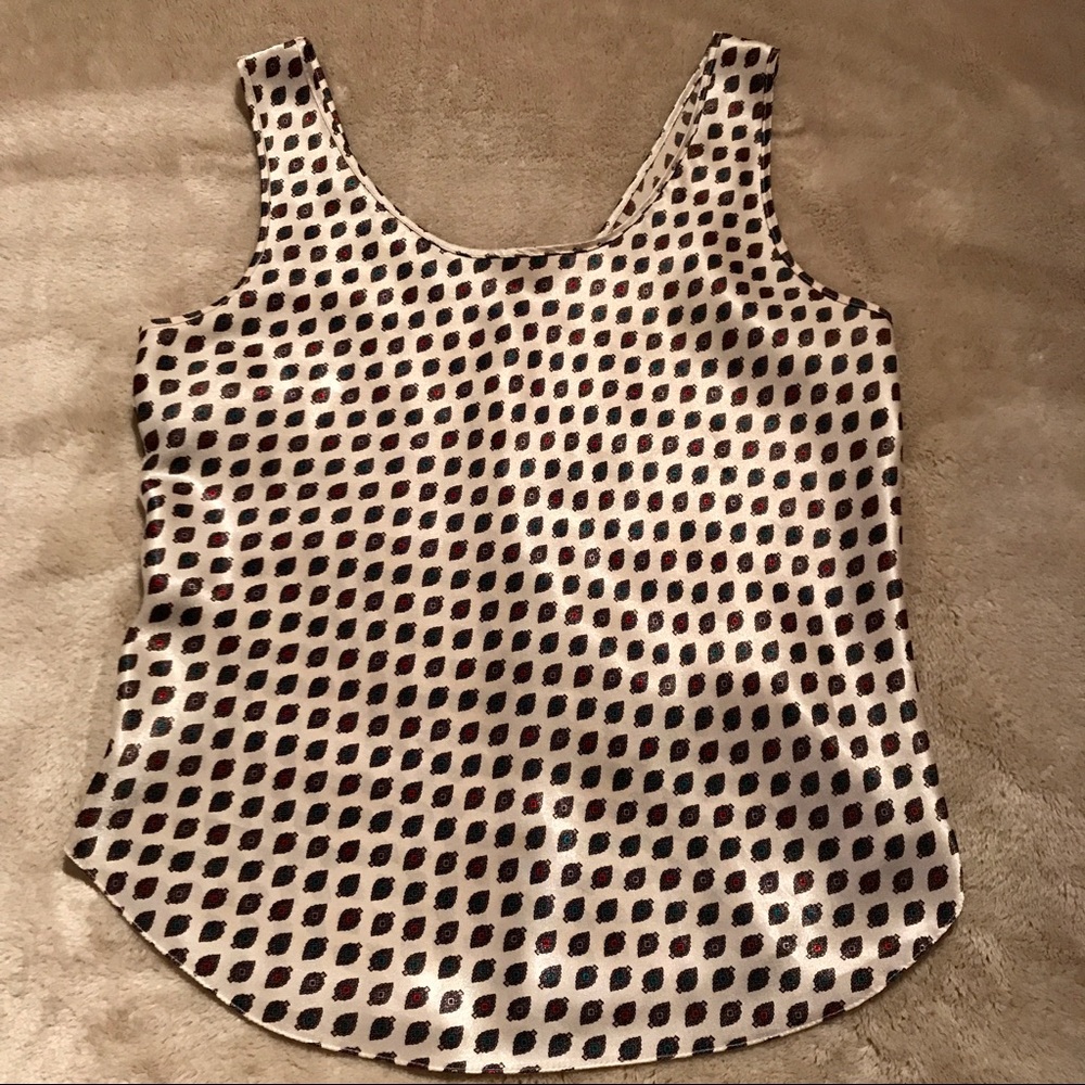 Cream printed camisole