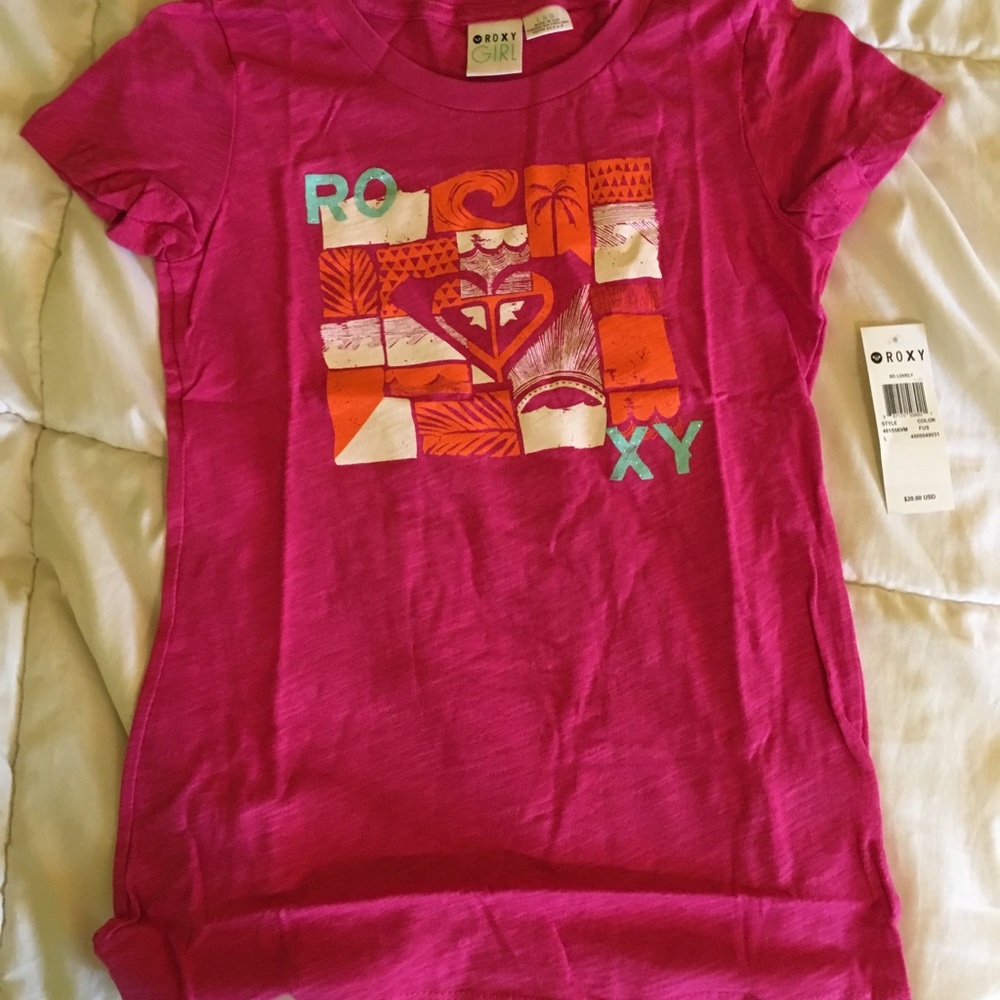 Pink Roxy Girl Shirt - Picture 1 of 5