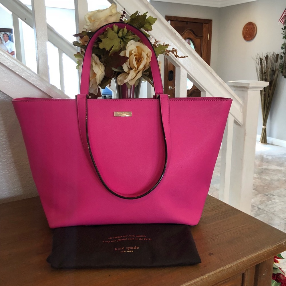 Kade Spade Hot pink color leather