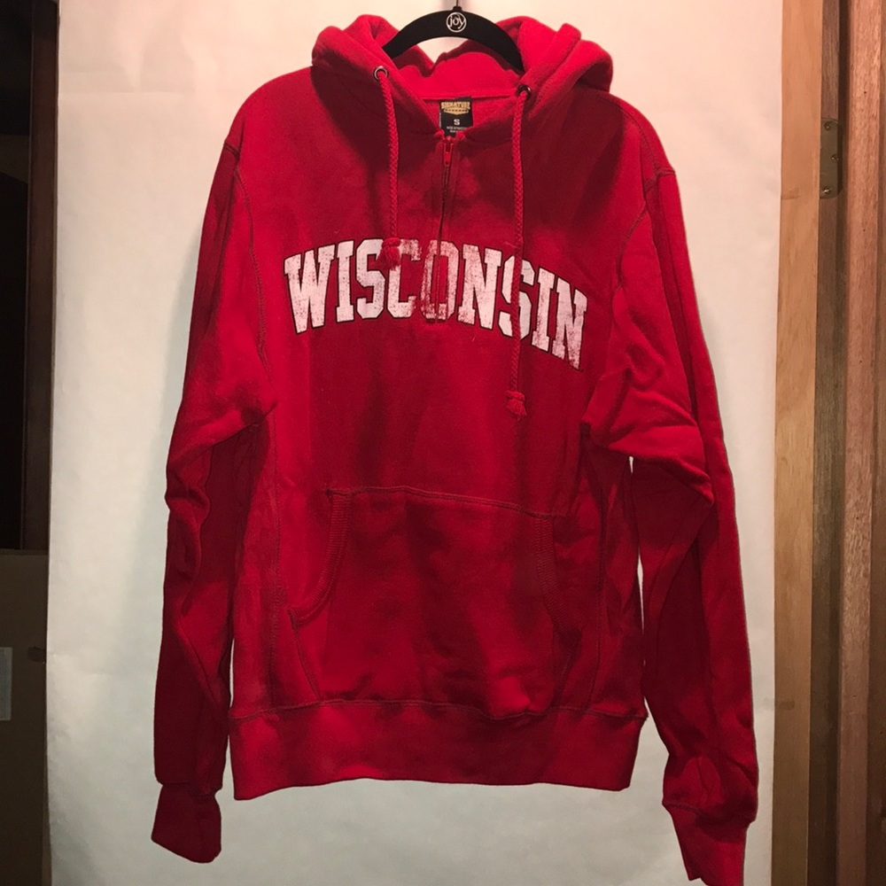WISCONSIN Sports sweatshirt half - zip