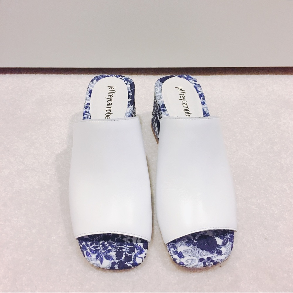 Sold! Jeffrey Campbell embroidered heels mule - Picture 2 of 8