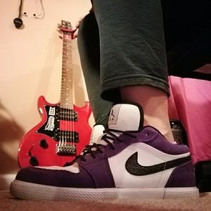 Air Jordan V.1 Mens Club Purple/White/Black