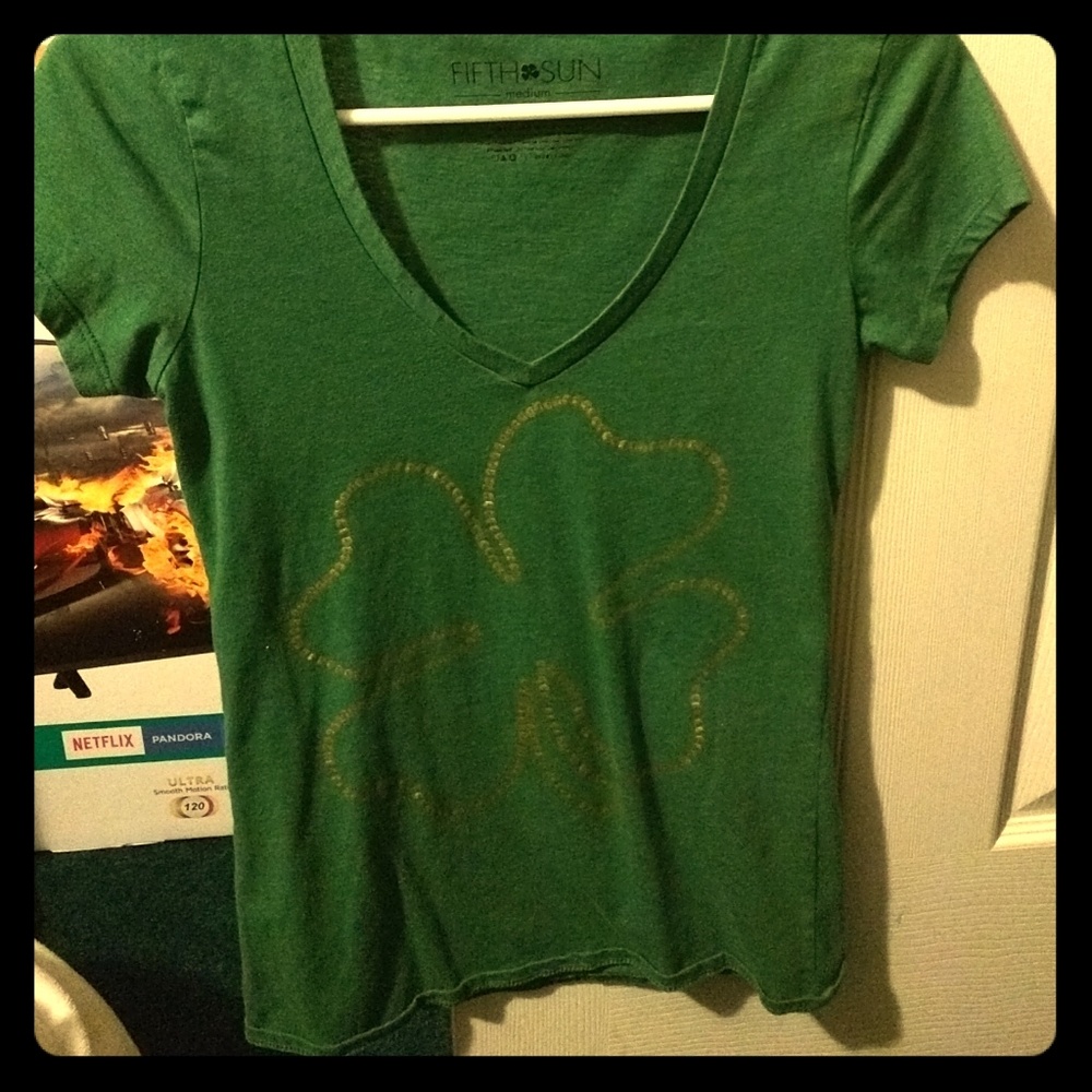 Cute lucky green shirt