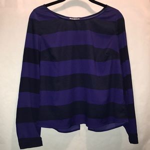 Urban outfitters blue and purple striped shirt