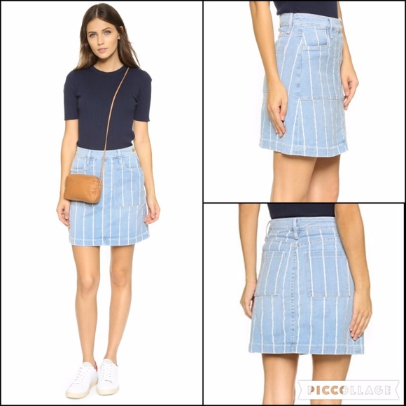 Frame Denim Dresses & Skirts - Frame Denim Le Francoise Barrington Striped Skirt