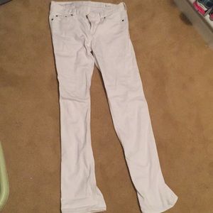 White matchstick J. Crew jeans