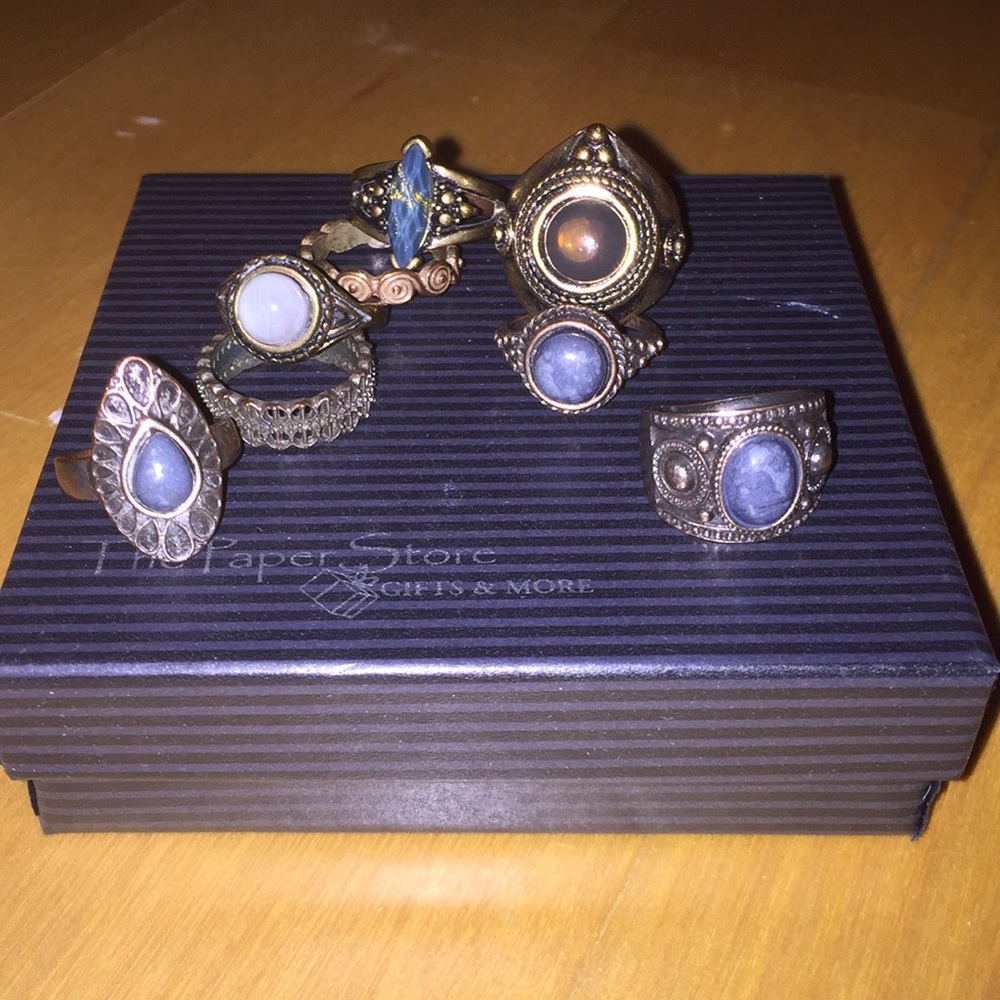 Boho ring set