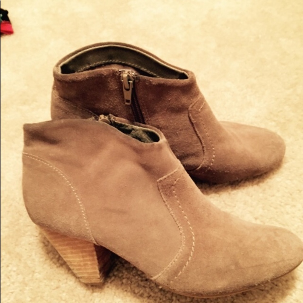 Aldo Bone Suede Leather Booties Size 7