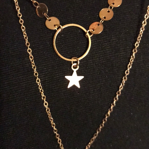 🌟Star Multi Strand Choker/Necklace - Picture 2 of 4